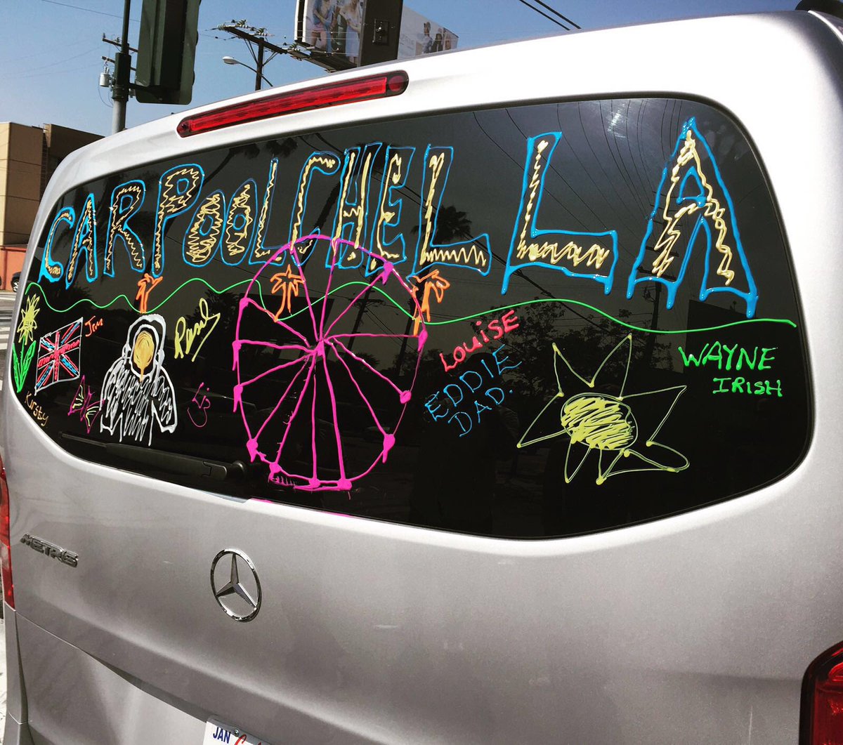 waynehooks's tweet photo. Van got painted for our trip yesterday from LA to Palm Springs #Coachella #Carpoolchella https://t.co/Rs9Hj3GNOc