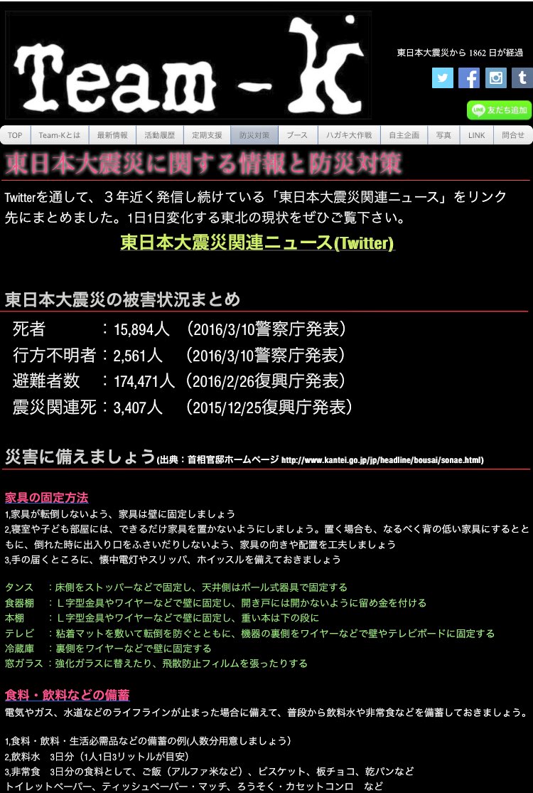 地震に対する被災地内外の行動 準備まとめ Togetter
