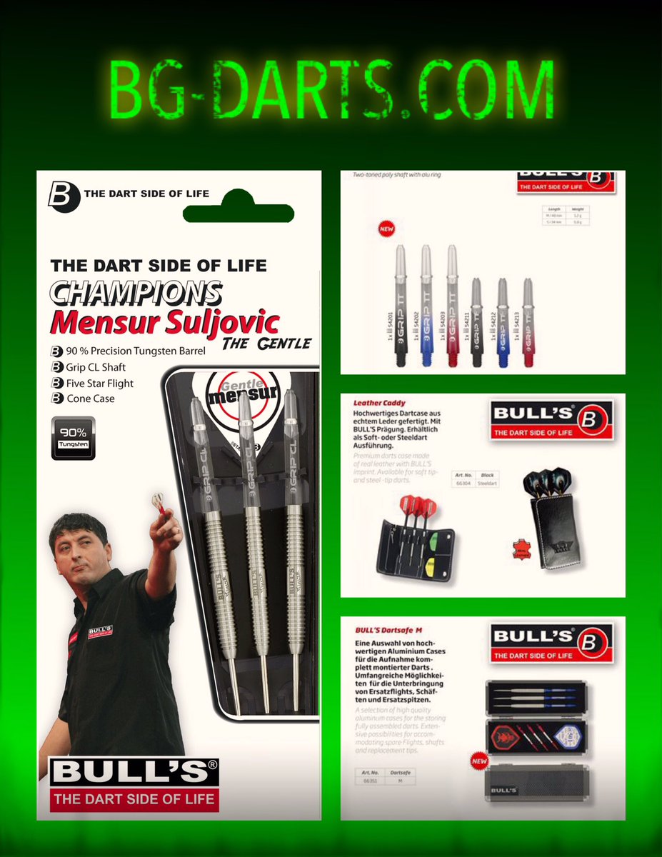BG_Darts's tweet photo. We are very happy to announce our partnership with @BullsDarts Please take a look 🎯 https://t.co/QBtqfFsdVb https://t.co/fJnOslEfER