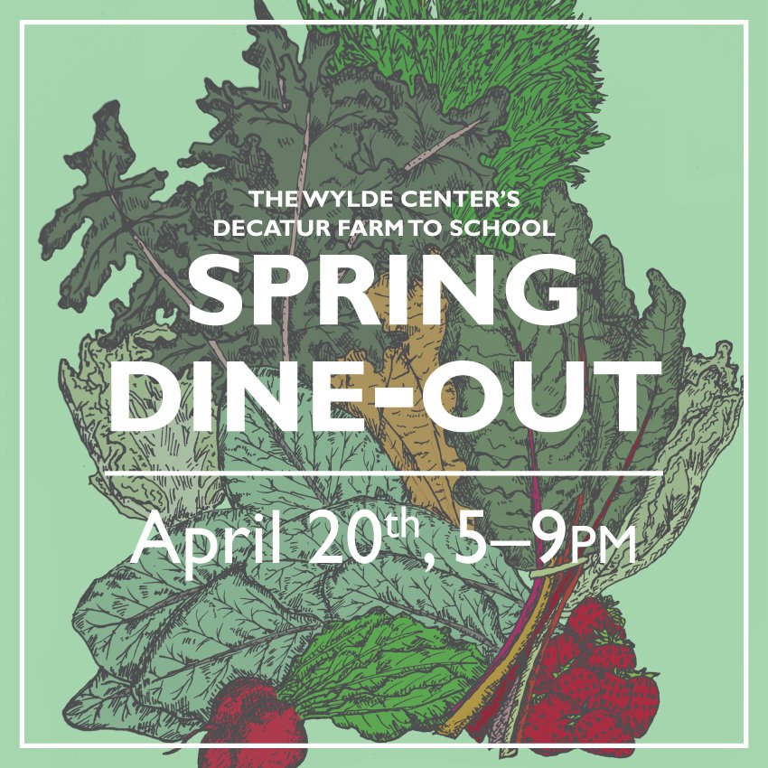 We're participating in the <a href="/WyldeCenter/">Wylde Center</a> 's #DecaturFarmtoSchool dine-out Wed, 4/20! Info: ow.ly/10D4je