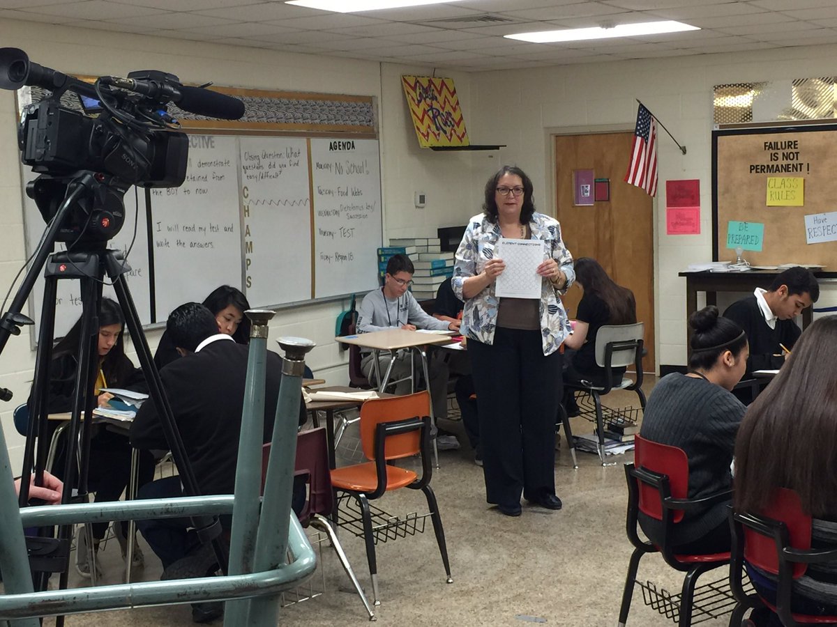 Region 18 works with 8th science students today #rangersleadtheway