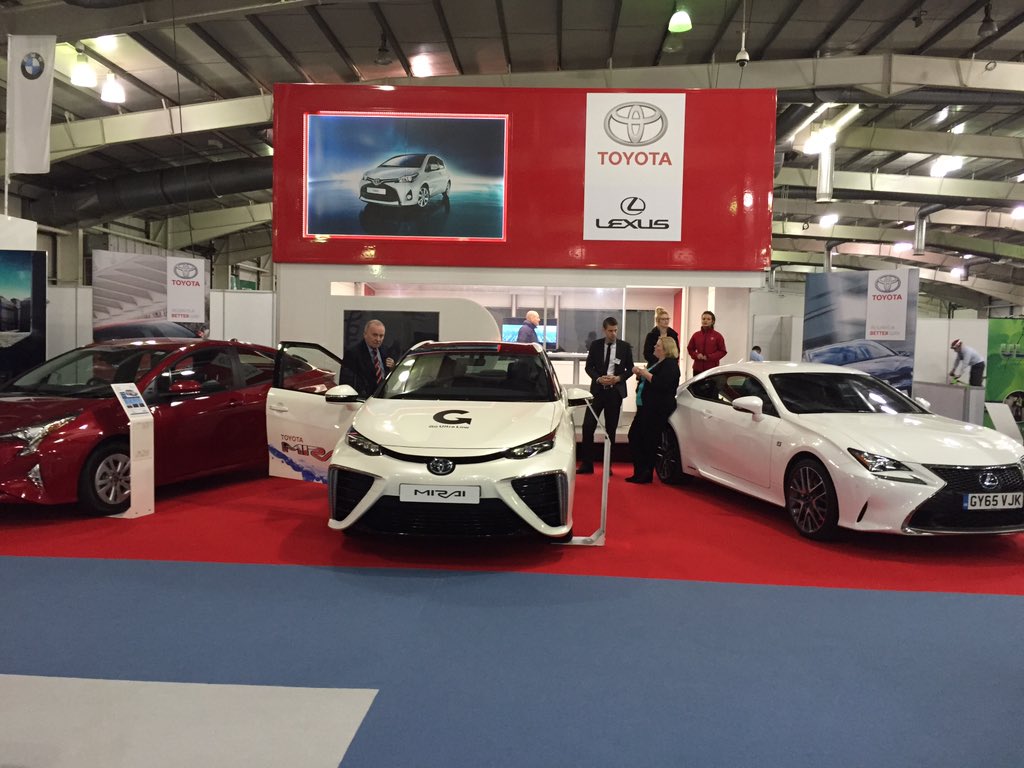 GreenFleetNews's tweet image. The impressive @ToyotaGB &amp;amp; @OfficialLexusUK stand at #GreenFleetScotland today #ElectricVehicles #PlugInVehicles