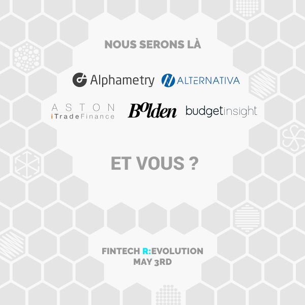 .<a href="/AlternativaSme/">AlternativaSme</a> will be the 3rd of May at #Fintech R:Evolution, join us ! 
#FFT16 revolution.francefintech.org