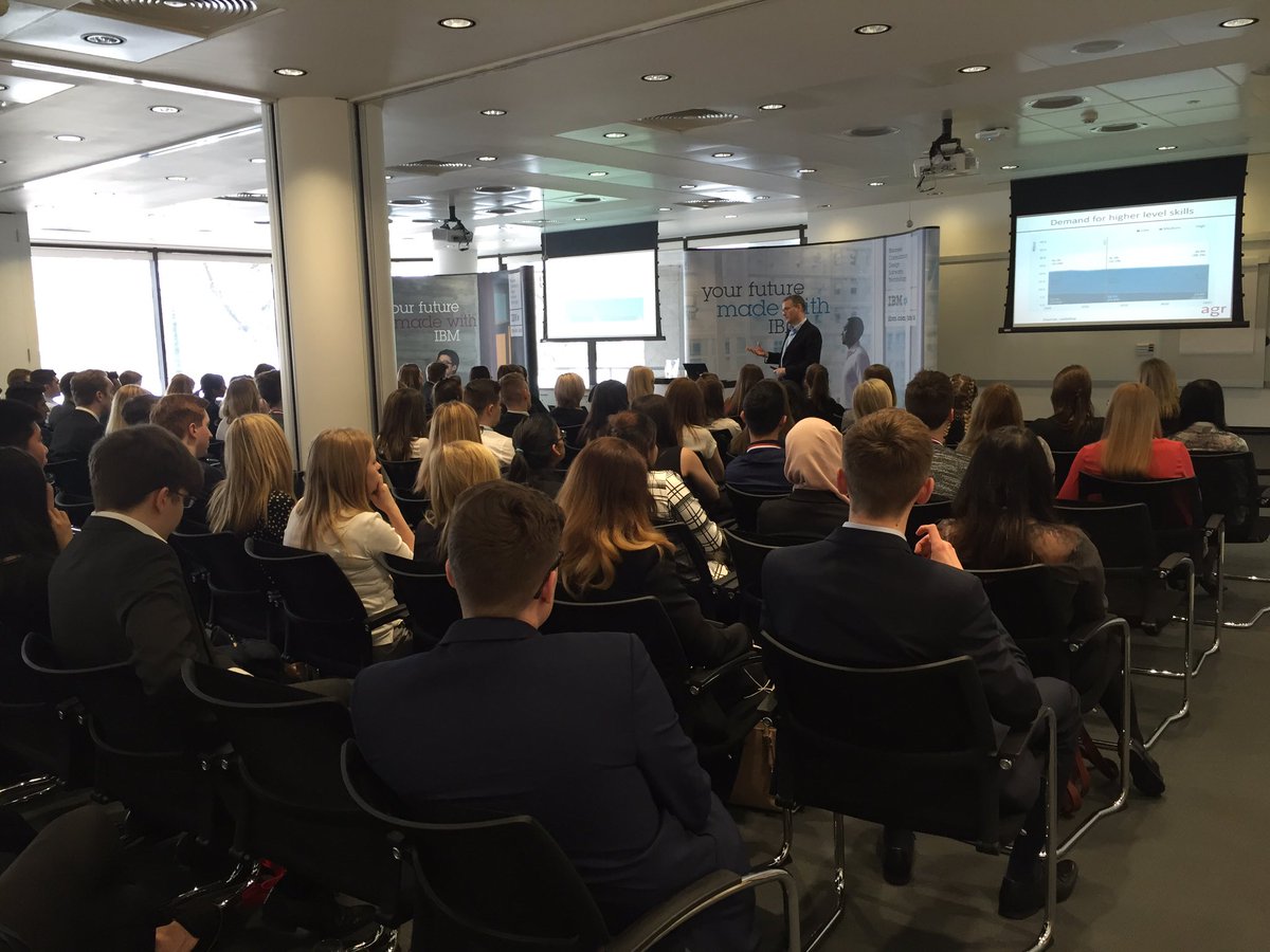 UPCA16's tweet photo. 'It's easy to get a good job, isn't it?' Finding out now with the Association of Graduate Recruiters. #IBMCA16 https://t.co/rwUsDzyynB