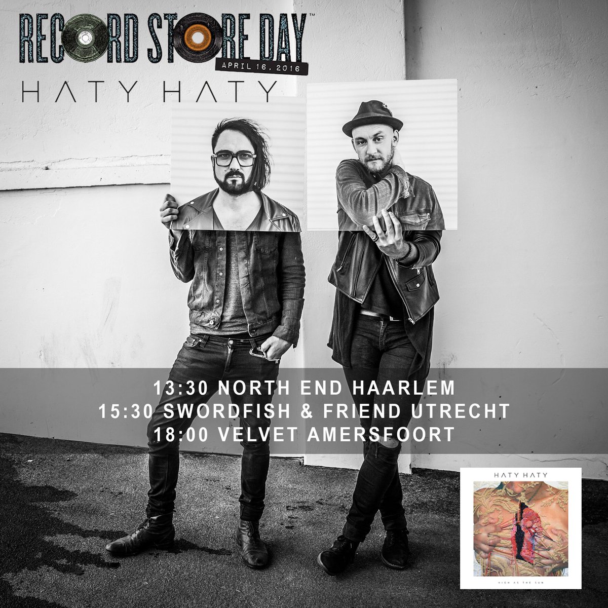 v2records's tweet image. Morgen tijdens Record Store Day speelt @_HATY_HATY_ in Haarlem, Utrecht en Amersfoort
#RSD16 #blaudzun #daviddouglas