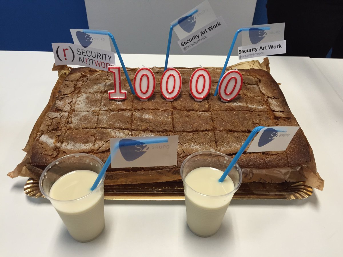 bitsniper's tweet photo. Felicidades @Securityartwork!!! #10ksaw https://t.co/dTRDTDfvie
