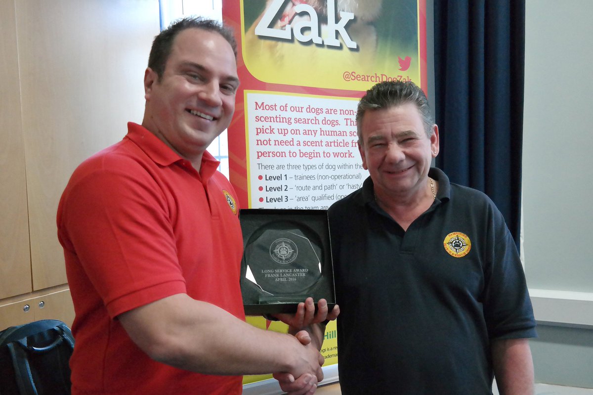HSARDogs's tweet photo. At Wednesday's AGM Frank was awarded a long service award. He has given over 14 years support to the team. #HD21 https://t.co/dTbvzDyZ7D