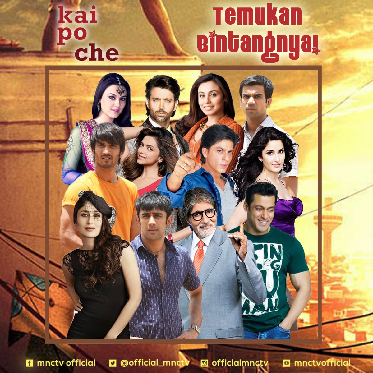MNCTV on Twitter "Sambil nonton film bollywood baru di MNCTV yuk cari bintang KaiPoChe yg ada