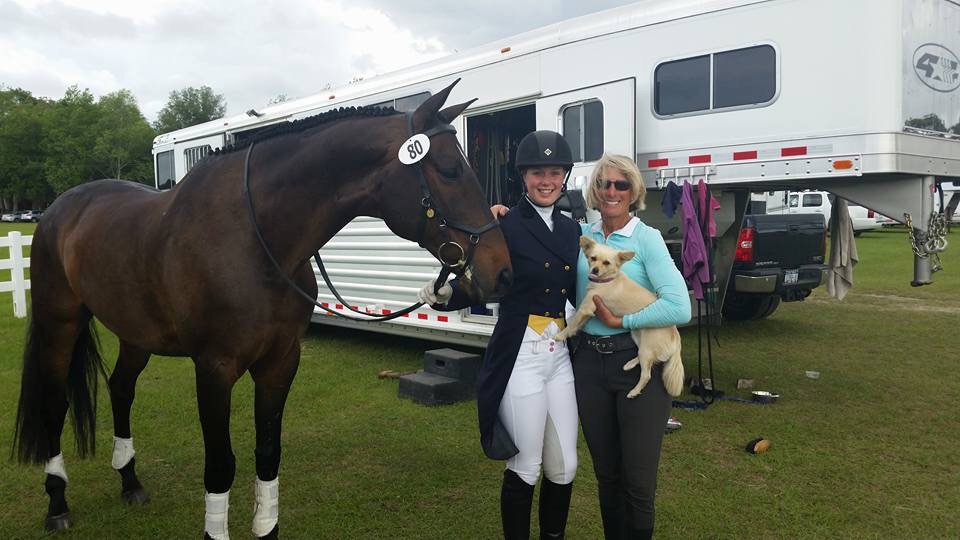 After the first day of dressage at Ocala International, Karri Bellamy &amp; Cool Connection are 2nd in the CC1*!