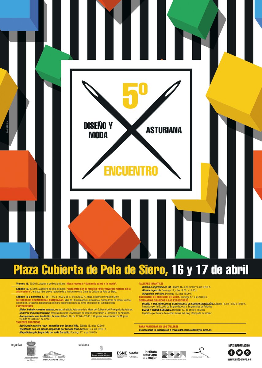 SieroModa's tweet photo. Este fin de semana, 5º Encuentro Moda y Diseño Asturiana #SieroModa Programa de actividades: https://t.co/SpjE3E3BZi https://t.co/L3coRl9OCo