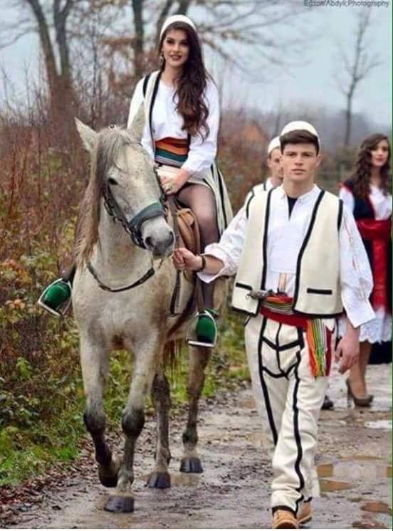 #Albanian traditional dress... girls and boys...