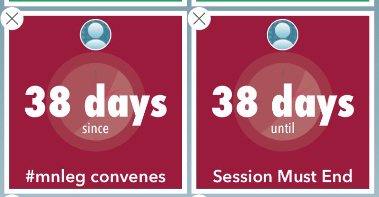 garyncarlson's tweet image. As of today, 4/15/16, #mnleg is half way home, assuming adjournment on May 23. #appforthat