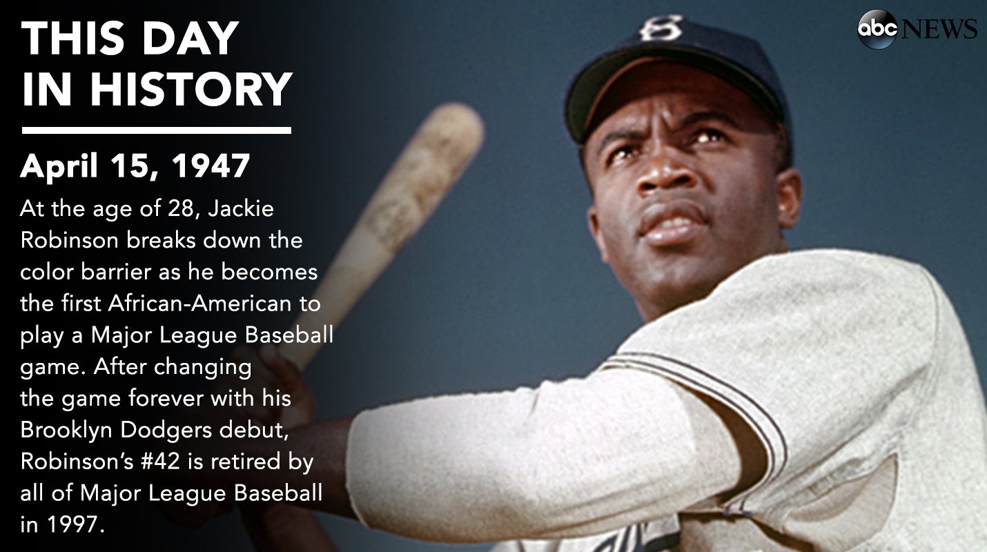 Jackie Robinson, who broke baseball's color barrier with the