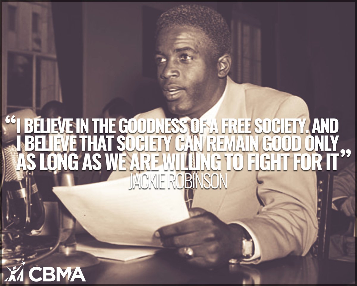 In 1947, #JackieRobinson became the 1st black major league baseball player. To paving the way for black athletes!