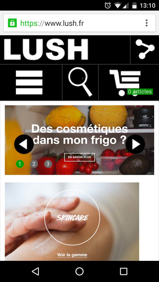 giannipolito's tweet image. Lush me prend pour un aveugle... #uxdesign #makethelogobigger