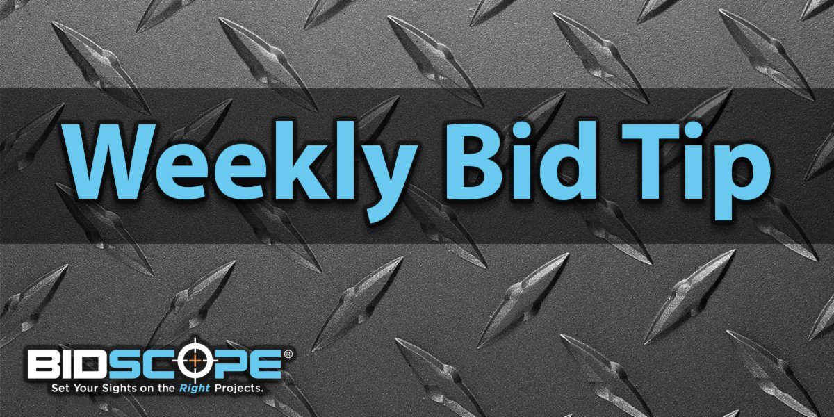 BidScope's tweet photo. Closely review the GC’s bid invite and documents. Make sure you have enough time to prepare a quality bid. #BidTip https://t.co/8WrqGHyvaZ