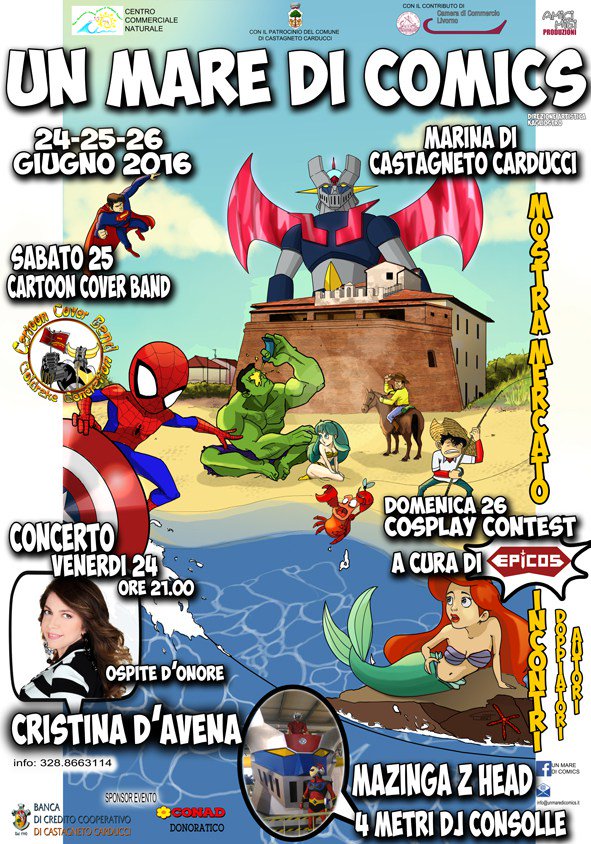 C4Comic's tweet photo. Un mare di comics 2016: ... #CristinaDAvena #Epicos #LucaPanzieri #UnMareDiComics https://t.co/DrPvxH2gxh https://t.co/3BkqYIegeT