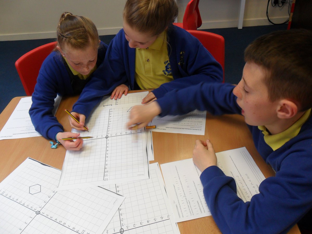 ourladystar6a's tweet photo. Translating shapes and recording their new coordinates in Maths this morning! @ourladystar6a @ourladystar6b https://t.co/ylYbvacMGj