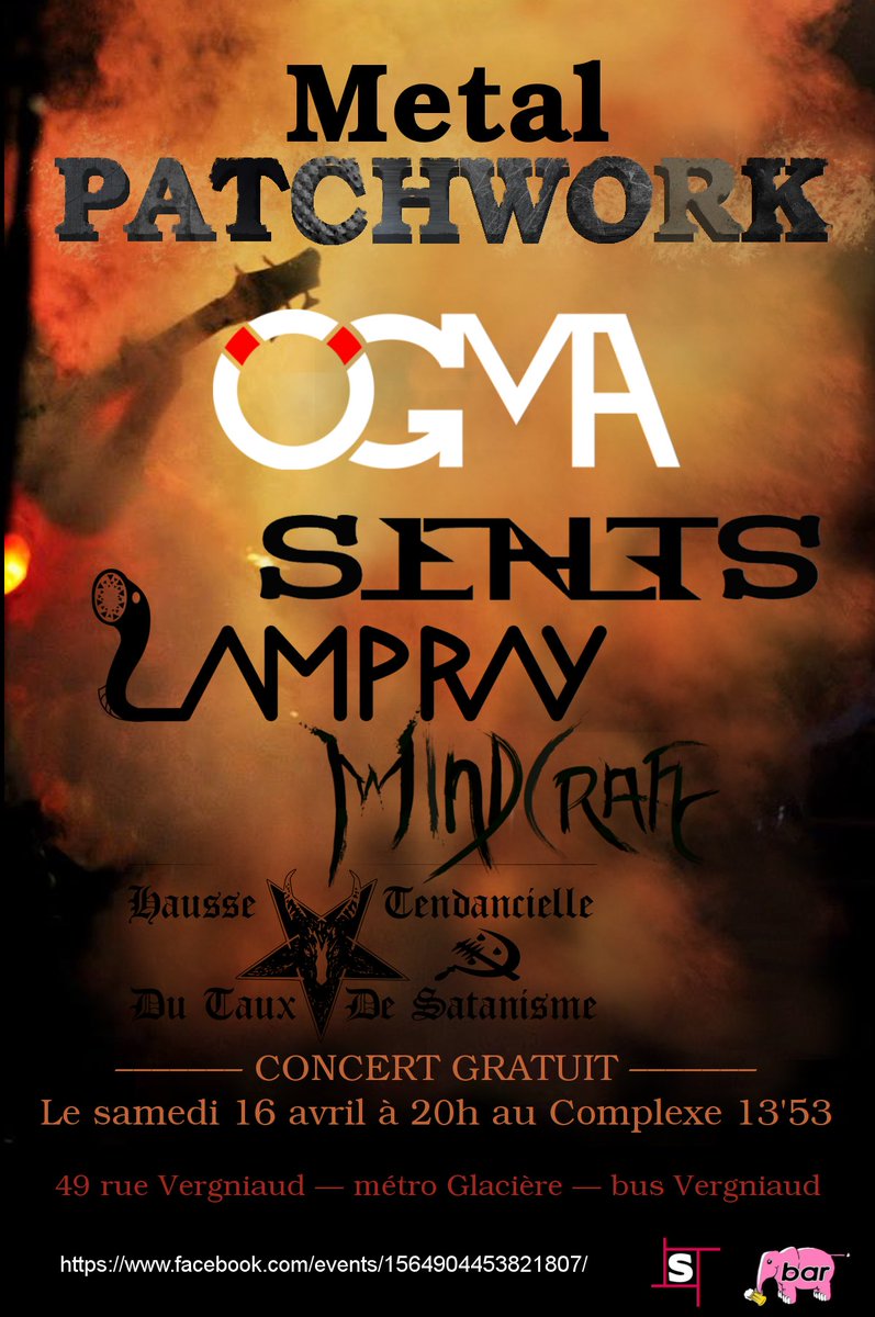 LampRayMetal's tweet photo. Free #metal event in #Paris !
We’ll be on stage tomorrow \o/  #concert #gratuit https://t.co/C4Gh5b0qcN https://t.co/XS1J6Ga9S3