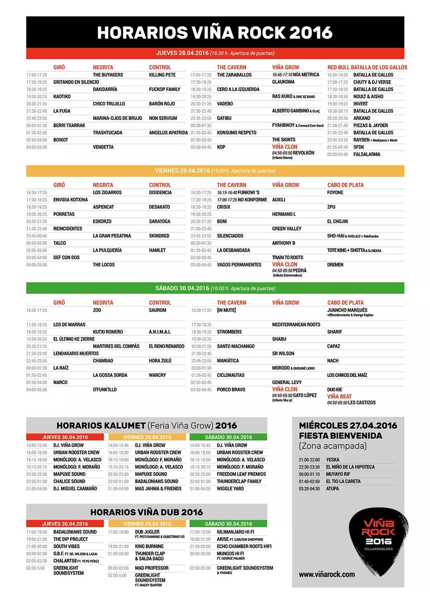 Txakaly's tweet image. Muahahaha ya están ya estáááán!!!! #VR2016 #VR #VinaRock2016