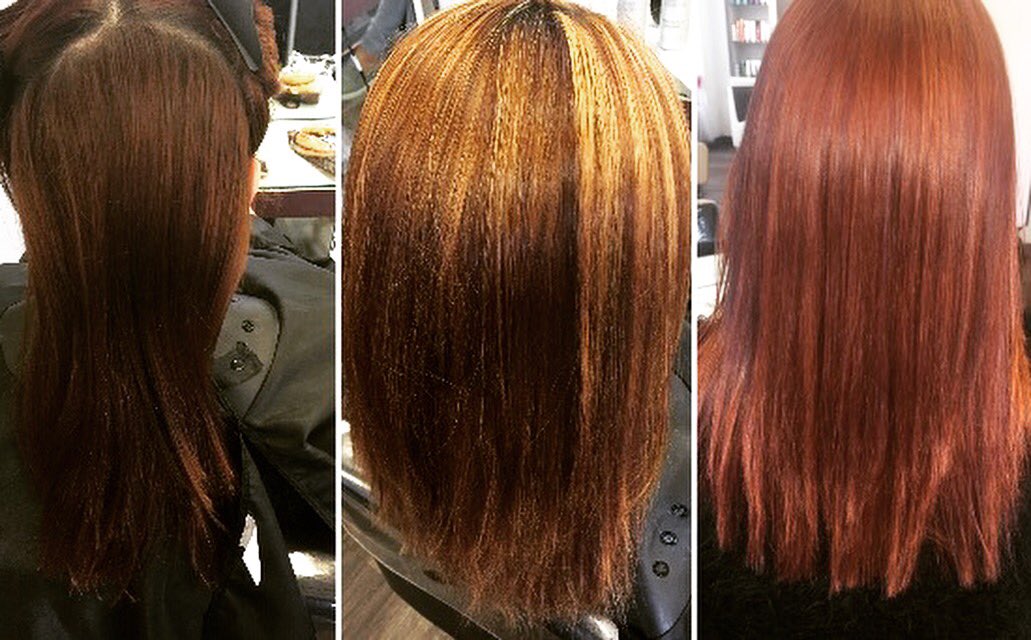 Colour change by Laura and Lucy yesterday! Appointments still available today and tomorrow! Call now 01617903434