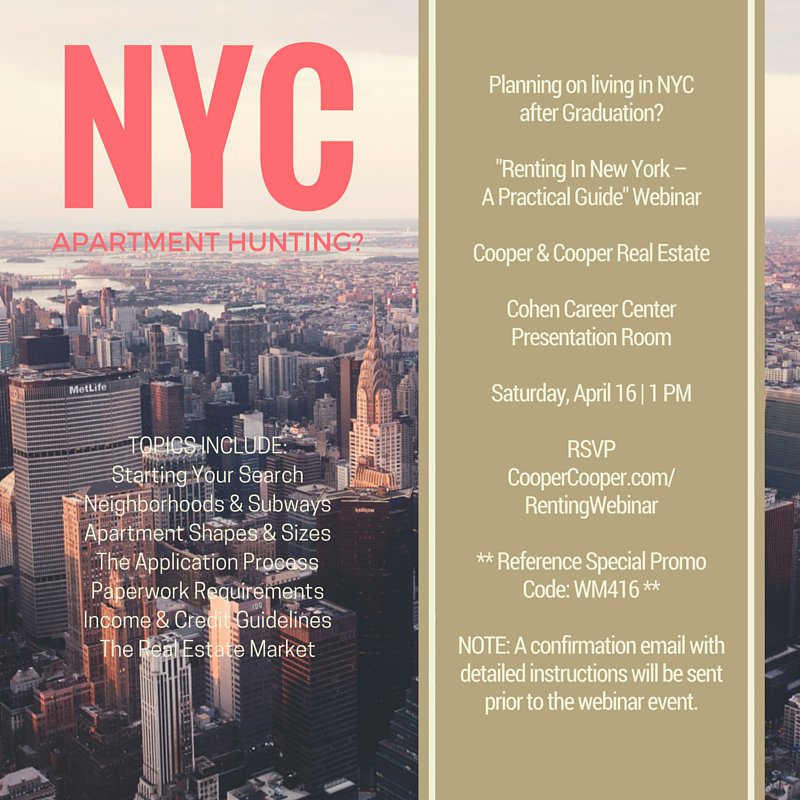 wmcareer's tweet photo. This fantastic webinar on housing in NYC is tomorrow!! Register today! https://t.co/Rjss0bfPCz