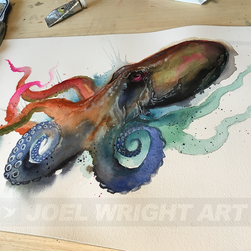 wrightzen's tweet photo. Octopus Watercolor Painting Ebay Auction https://t.co/ITAkjddXBd https://t.co/eiyGz2OveD