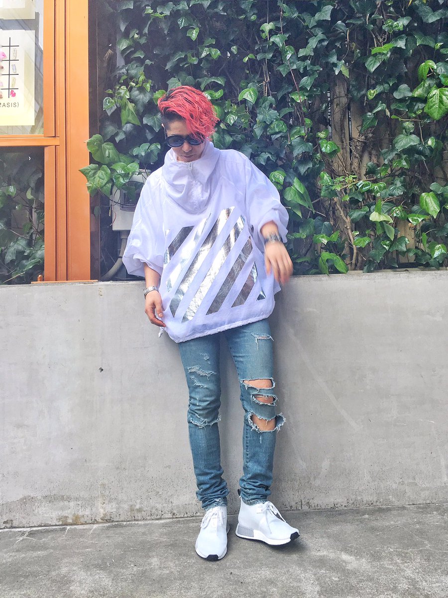 高木琢也 Ocean Tokyo代表 今日の服 トップス Off White パンツ Saint Laurent 靴 Adidas Nmd スタイリング剤 ウェーボ スプリングパフ T Co 6oka8kwbm2 Twitter