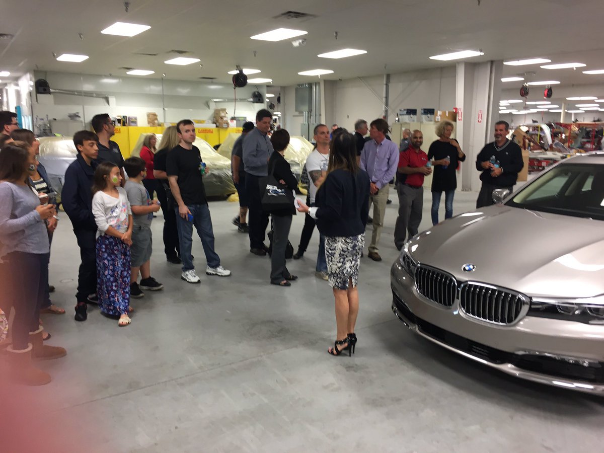 bushcollision's tweet photo. The #AutoArmor demo lit this 7 Series on fire during our Grand Opening last night! #BushCollision https://t.co/PFh6DFiQOC
