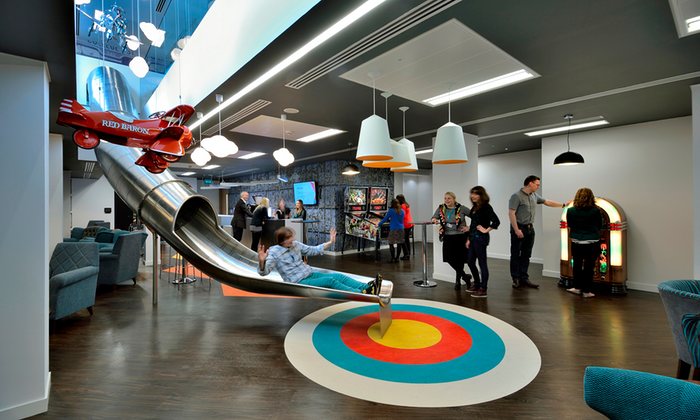 Sourced_UK's tweet photo. From slides to skate ramps, here’s a glimpse inside some playful and inspiring workspaces... https://t.co/T5FjuNeolE https://t.co/fPv5YEtTTh