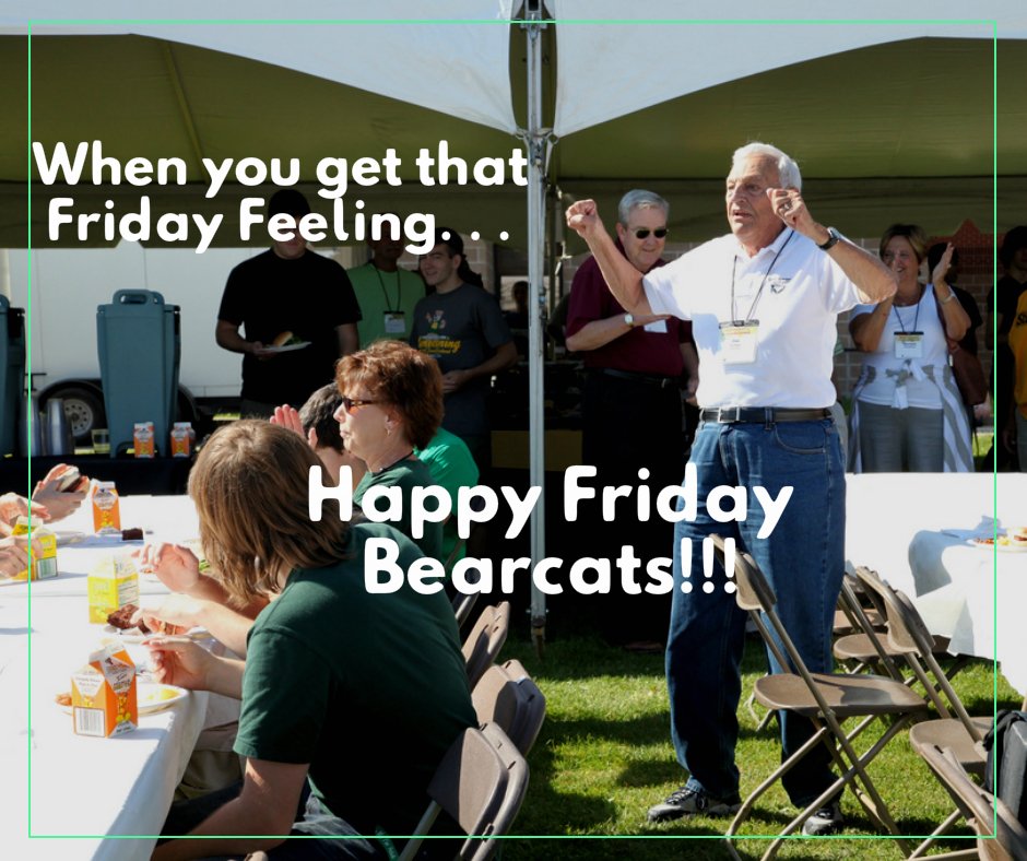 SVC_Alumni's tweet photo. When you get that Friday Feeling. It's Almost the Weekend Bearcats!! #SVCFridayFeeling #SVCBearcats #SVCAlumni https://t.co/aq4YtKcnbh