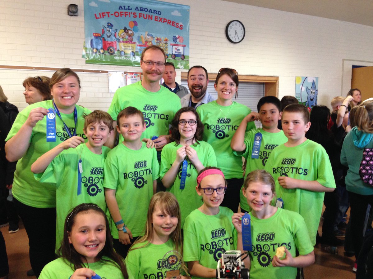 So proud of the Mitchell Lego Robotics team! The best award are the smiles on their faces! #teamselfie #WAWMproud