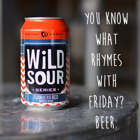 DESTIHLbrewery's tweet photo. #FlandersFriday #craftbeer #sourbeer #drinkillinois #TGIF https://t.co/ORB6WnKAYk