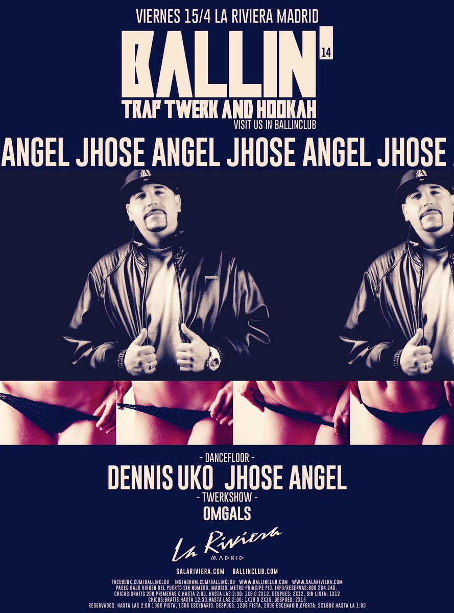 JhoseAngelDJ's tweet photo. Buenas familia ya tengo todo preparado para liarla esta noche en @BallinClub en  @LaRivieraSala no os lo perdáis 😉 https://t.co/Wk0me9Bl0Q