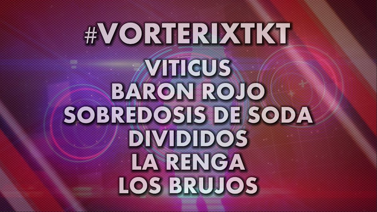 Vorterix's tweet photo. Hoy es un #BuenViernes para ganarte algo 👉 ¿Querés ver alguna de estas bandas? RT + #VorterixTkt https://t.co/k0ApjLmv4Q