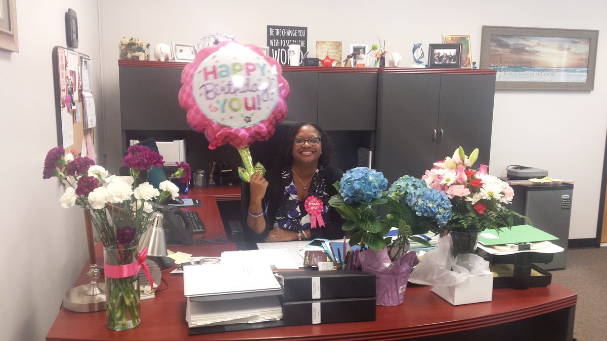 DavisMiddle's tweet photo. Happy Birthday to our Principal, Mrs. McClarin!!!!! https://t.co/lC0RdYYZHw