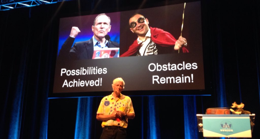 www2016ca's tweet image. Live: Very interesting Q&A cession with @PeterNorvig , challenging questions about #websemantics #www2016 #IA