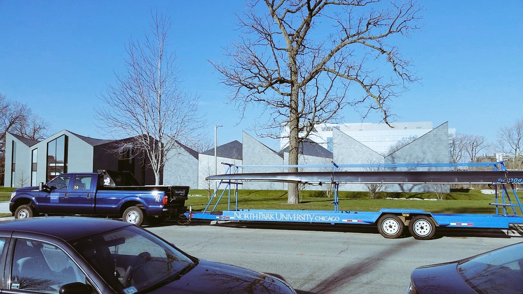 NPURowing's tweet photo. "On the road again..."
#ICRI #spring #raceweekend #npurowing #rowingrelated #npu #trailer #boatman #boatlady https://t.co/Tw64w7Ft1Y