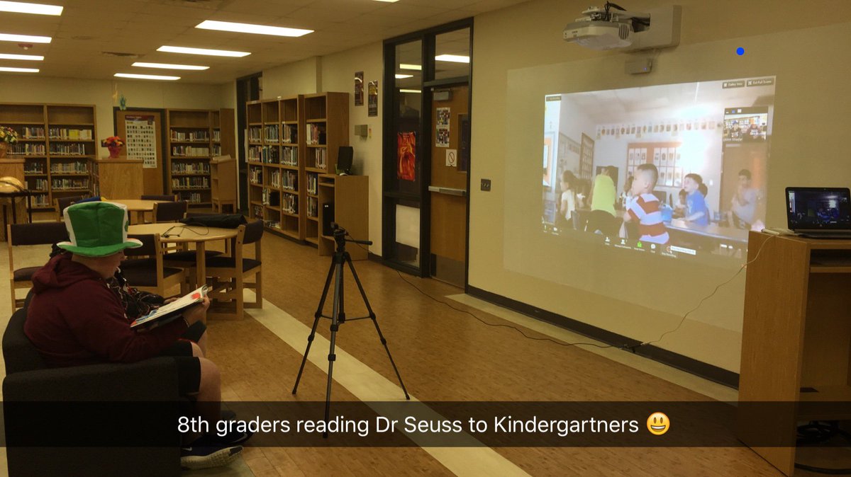 lwheeler525's tweet photo. #gms8thgraders read Dr Seuss to #geskindergarteners @LArmstrong2016 @brittnihodges https://t.co/2VDAA8UGRd