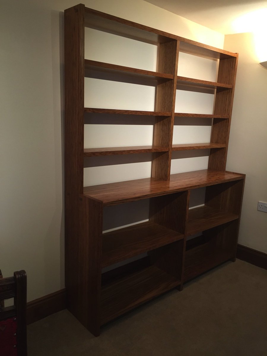 DFTimber's tweet photo. The finished bookcase #books #prideofplace https://t.co/Lzf7Q2vGFS