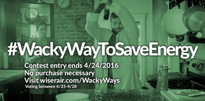 How do you save energy? Post your #WackyWayToSaveEnergy for a chance to win a <a href="/WiserAir/">Wiser Air</a> spr.ly/6014BYeX2
