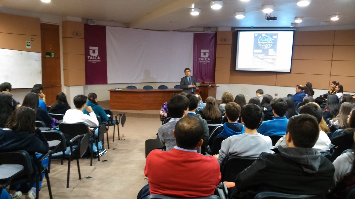 radiolledo's tweet photo. Lanzamiento 17os Talleres de Matemáticas #IMAFI en @utalca con estudiantes de todo el Maule https://t.co/fT1Eupczp6