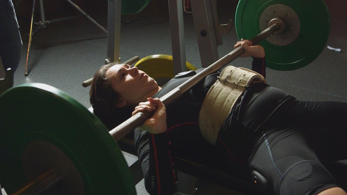 First up on the #GadgetBuzz @KildareJoe meets champion powerlifter <a href="/Emmaeile/">Emma Scott</a> who puts <a href="/LiveAthos/">Athos</a> to work #GadgetBuzz