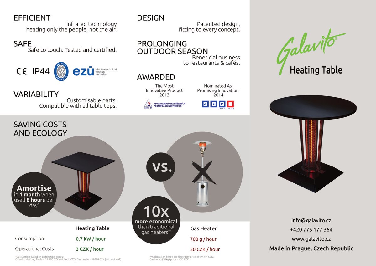 heatingtable's tweet photo. #heatingtable saving costs : ONLY 0,1 EUR energy consumption per hour 💰
10 TIMES more economical than gas heaters 💰 https://t.co/7q25zb4q1j