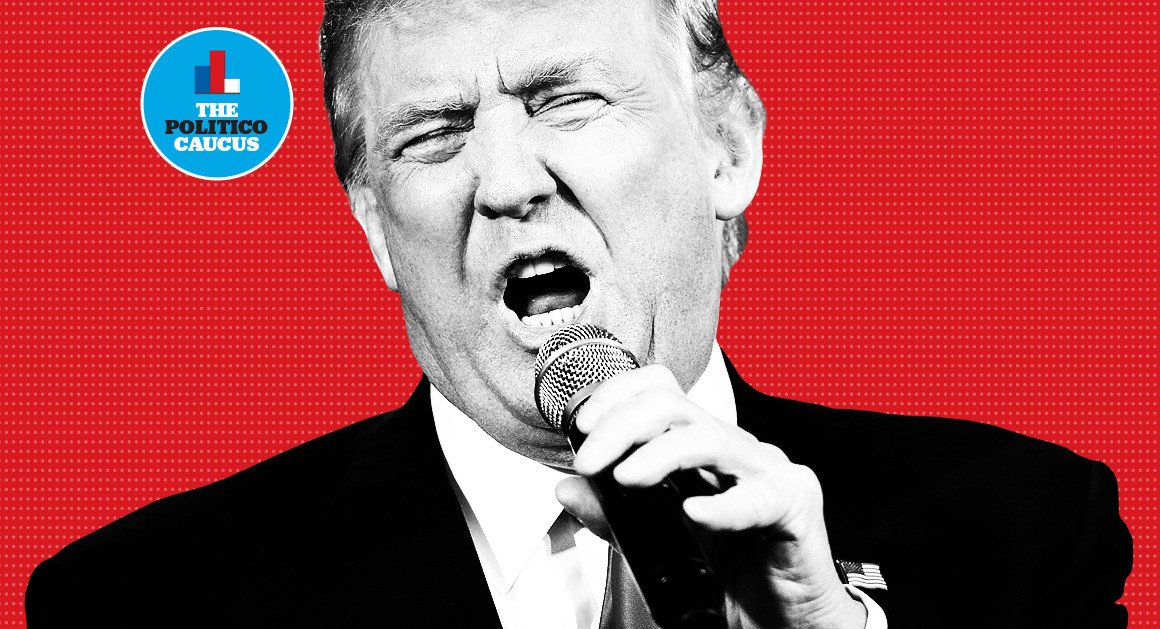 politico's tweet photo. "Trump apparently has zero understanding of how our caucus system works in Colorado" https://t.co/jWSggCyzRX | Getty https://t.co/rItuLDxPx8