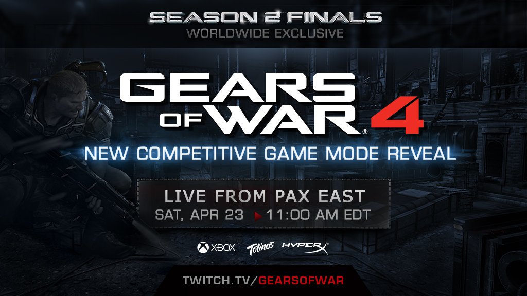 GearsEsports's tweet image. Follow us and Retweet for your chance to win a Gears of War 4 early BETA code! Winners will be drawn tomorrow.