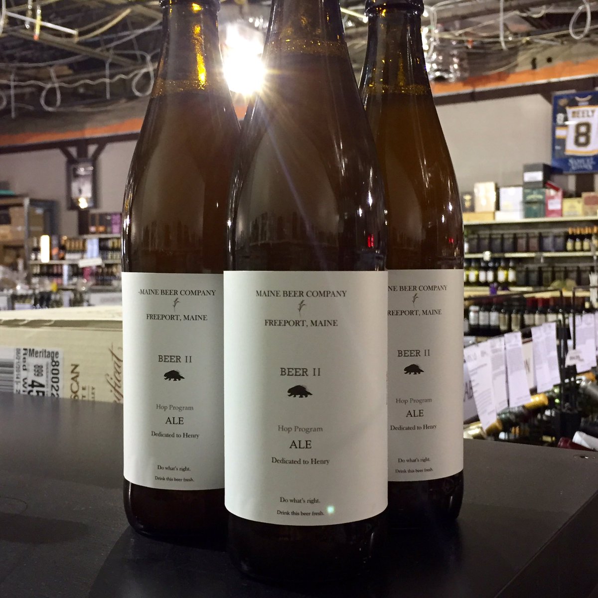 rapidliquors's tweet image. A bit more @mainebeerco Beer II just arrived. One bottle per customer. #poorlighting
