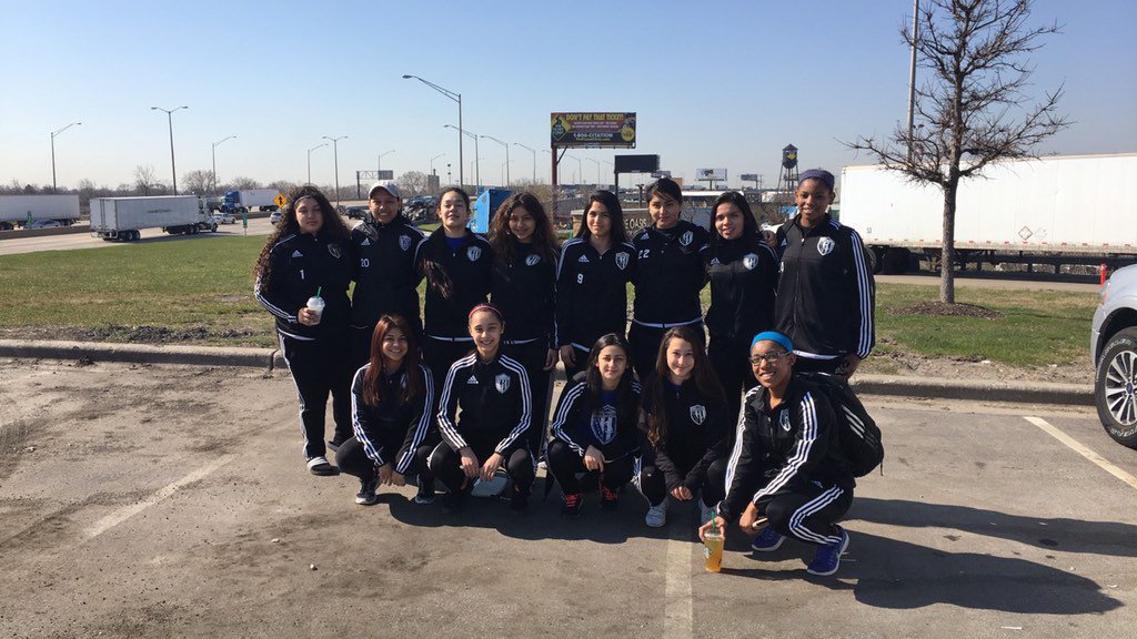 NCU HS girls all smiles on their way to Kentucky. #NCUselect