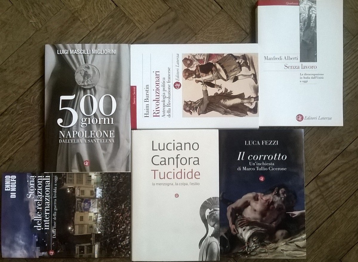 editorilaterza's tweet photo. Leggere la #Storia per riflettere sul presente. @ManfrediAlberti #Canfora @EnnioDiNolfo @luca_fezzi #Mascilli... https://t.co/mF89yUiH20