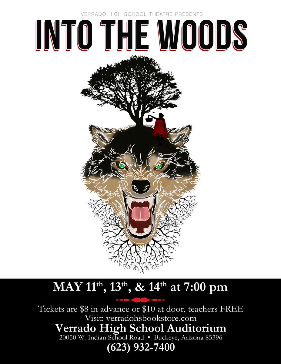 MrsAdog's tweet photo. May 11, 13, and 14 at 7pm! $8 in advance at the bookstore. Don't miss it!!
#IntothewoodsVHS https://t.co/lLa6lL2Fpn